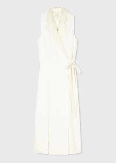 Paul Smith Women's Ivory Tux Midi-dress White