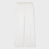 Paul Smith Women's Ivory Wool-blend Wide-leg Trousers White In White