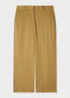 Paul Smith Women's Khaki Cotton Cropped Trousers Green