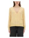 Paul Smith Women's Knitted Cardigan In Yellow