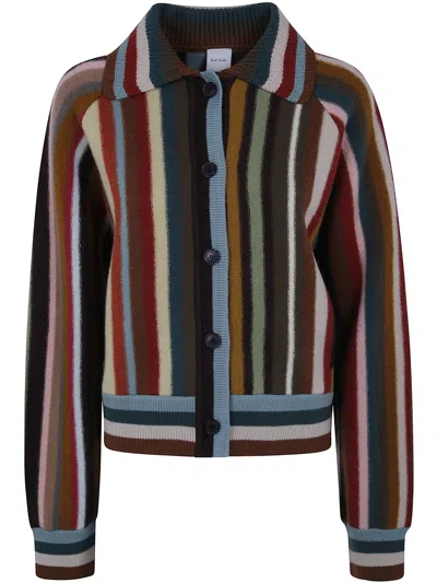 Paul Smith Womens Knitted Cardigan In Multi