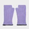 Paul Smith Women's Lambswool Lilac Fingerless Gloves Purple In Purple
