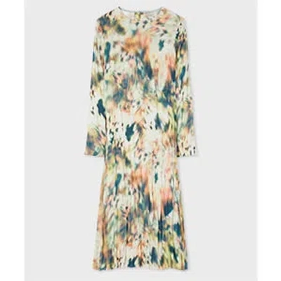 Paul Smith Women's 'lens Blur Botanical' Crinkle Dress Multicolour