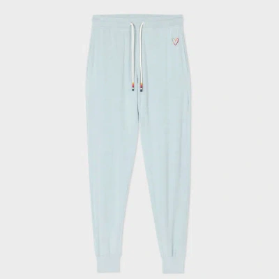 Paul Smith Women's Light Blue 'swirl' Heart Sweatpants