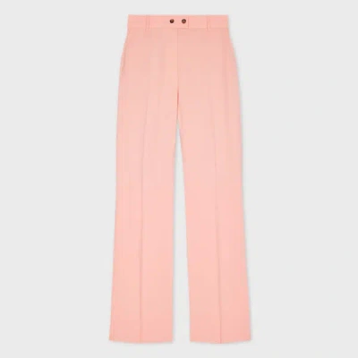 Paul Smith Women's Light Pink Stretch-wool Trousers