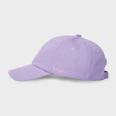 PAUL SMITH WOMEN'S LILAC WASHED COTTON CAP PURPLE