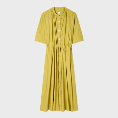 Paul Smith Women's Lime Lyocell-cotton Shirt Dress Green