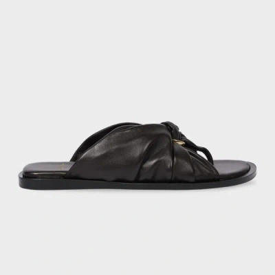 Paul Smith Women's 'lorrha' Dark Brown Leather Sandals In Black