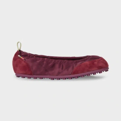 Paul Smith Women's Maroon 'laguna' Ballet Flats Red