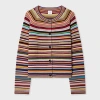 Paul Smith Striped Buttoned Cardigan In Multi