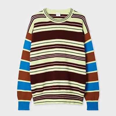 Paul Smith Women's Mixed Stripe Knitted Sweater Yellow In Multi