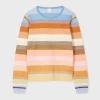 Paul Smith Women's Multi Stripe Cotton Sweater Multicolour In Multicolour