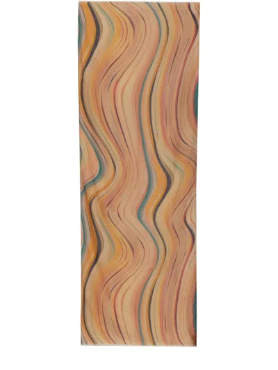 PAUL SMITH PAUL SMITH WOMEN "SWIRL" LINEN SCARF