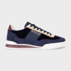 Paul Smith Women's Navy Blue Suede 'dover' Trainers In Blue