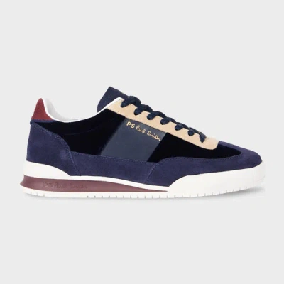 Paul Smith Women's Navy Blue Suede 'dover' Trainers
