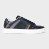Paul Smith Women's Navy 'winter Swirl' Leather 'lapin' Trainers Multicolour In Multi