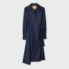 Paul Smith Women's Navy Wool-cashmere Blend Flannel Dress Blue In Blue