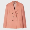 Paul Smith Double-breasted Blazer In Pink