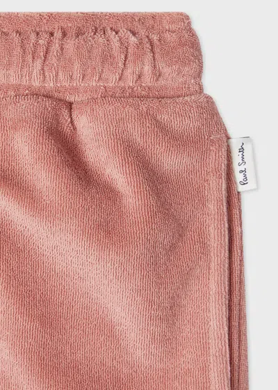 Paul Smith Women's Peach Towelling Shorts Orange In Pink
