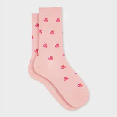 Paul Smith Women's Pink 'duck' Socks
