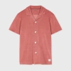 Paul Smith Women's Pink Towelling Short Sleeve Shirt In Pink