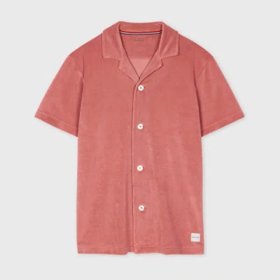 Paul Smith Women's Pink Towelling Short Sleeve Shirt
