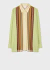 Paul Smith Women's Pistachio Gradient 'signature Stripe' Shirt Green In Green