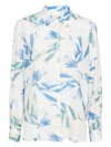 Paul Smith Tulip-print Shirt In Clear Blue