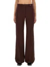 Paul Smith Wide Leg Trousers Belt Loops In Red
