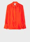 Paul Smith Silk Shirt In Red