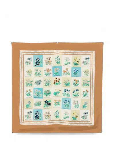 Paul Smith Women Scarf Garden Stamp In Yellow