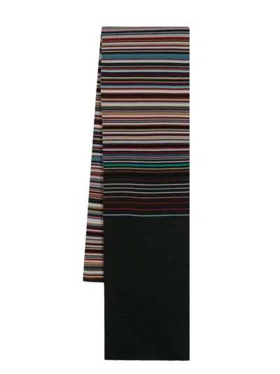 Paul Smith Signature Stripe Scarf In Multicolour