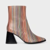 Paul Smith Women's Leather Signature Stripe 'baylis' Boots Multicolour In Multicolour