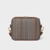Paul Smith Women's 'signature Stripe' Canvas Camera Bag Multicolour In Multicolour