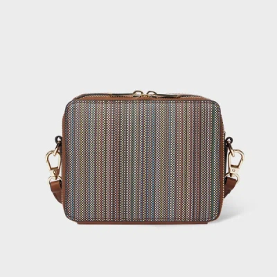 Paul Smith Women's 'signature Stripe' Canvas Camera Bag Multicolour