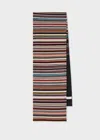 Paul Smith Women's 'signature Stripe' Glitter Wool-blend Scarf Multicolour In Multicolour