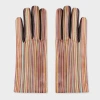 Paul Smith Women's 'signature Stripe' Gloves Multicolour In Multicolour