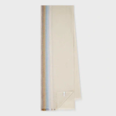 Paul Smith Women's 'signature Stripe' Gradient Scarf White