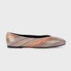 Paul Smith Women's Signature Stripe Leather 'topanga' Ballet Flats Multicolour In Multicolour