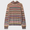 Paul Smith Women's 'signature Stripe' Roll Neck Sweater Multicolour In Multi