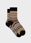 Paul Smith Women's 'signature Stripe' Socks Multicolour In Multicolour