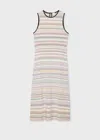 Paul Smith Knitted Midi Dress In Multicolour