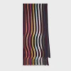 Paul Smith Women's Silk-blend 'swirl' Fil Coupé Scarf Multicolour In Multicolour