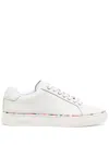 Paul Smith Women's White Leather 'dusky Swirl' Rand 'lapin' Trainers In White