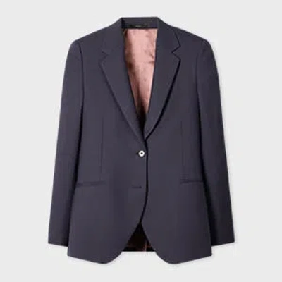Paul Smith Women's Soft Purple Wool Two-button Blazer
