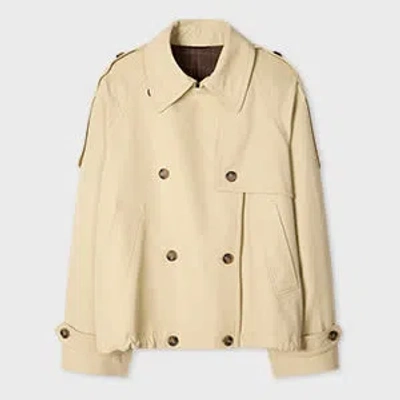 Paul Smith Women's Stone Cropped Trench Jacket Brown
