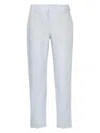 Paul Smith Mid-rise Tapered Trousers In Clear Blue