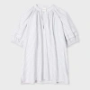 Paul Smith Striped-pattern V-neck Top In White