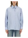 Paul Smith Striped Shirt In Blue