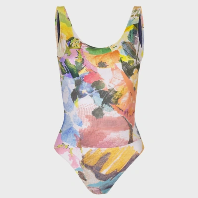 Paul Smith Women Swimsuit U Shape Bk In Multicolour